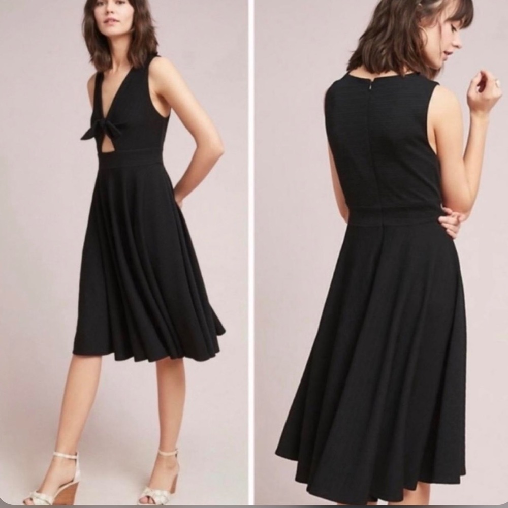 Anthropologie Hutch Peek-a-boo Black Dress